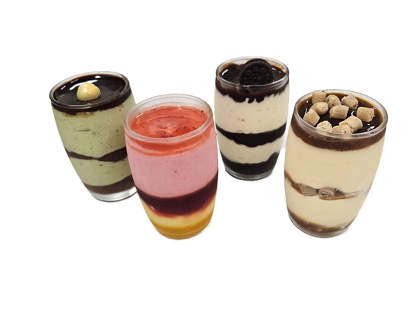 Glasdessert assorti&nbsp;4 stuks