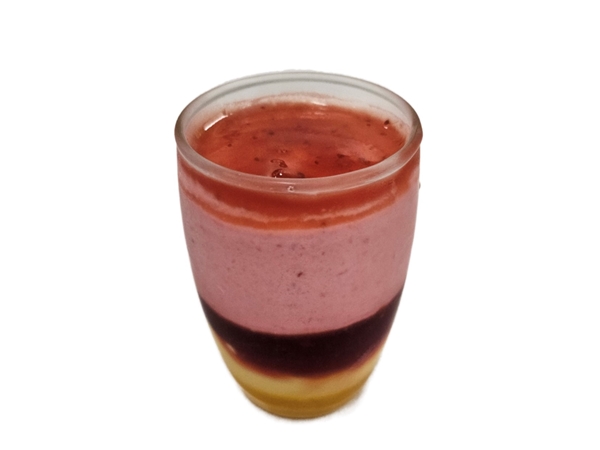 Glasdessert Aardbei Mango
