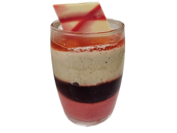 Glasdessert Aardbei vanille